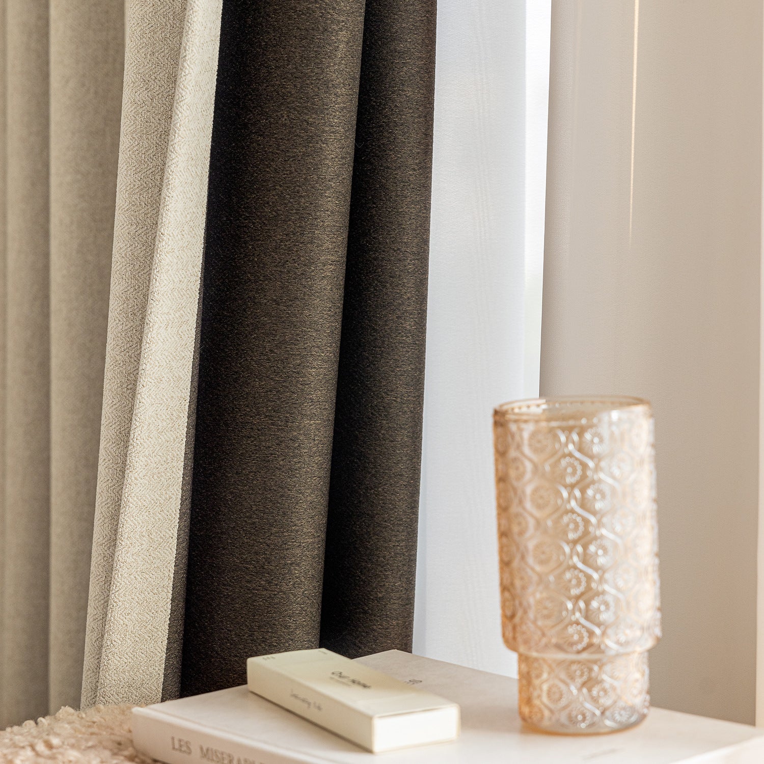 Maillard Vintage Style Blackout Curtains for Bedroom and Living Room BCL-118