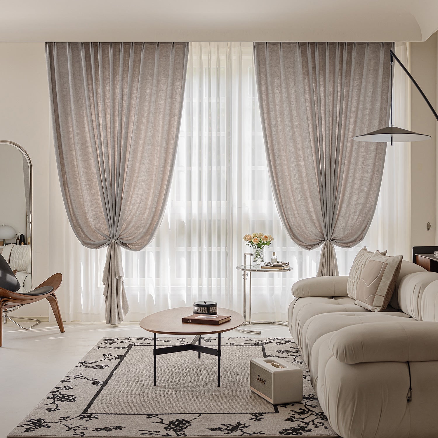 Minimalist Sheer Curtains for Living Room, Balcony, and Study Room SL-119