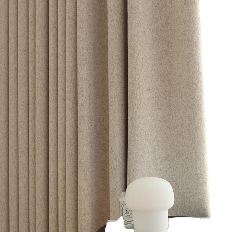 New High-Performance Cream Vintage Chenille Linen Blackout Curtains for Bedroom and Living Room BCL-119