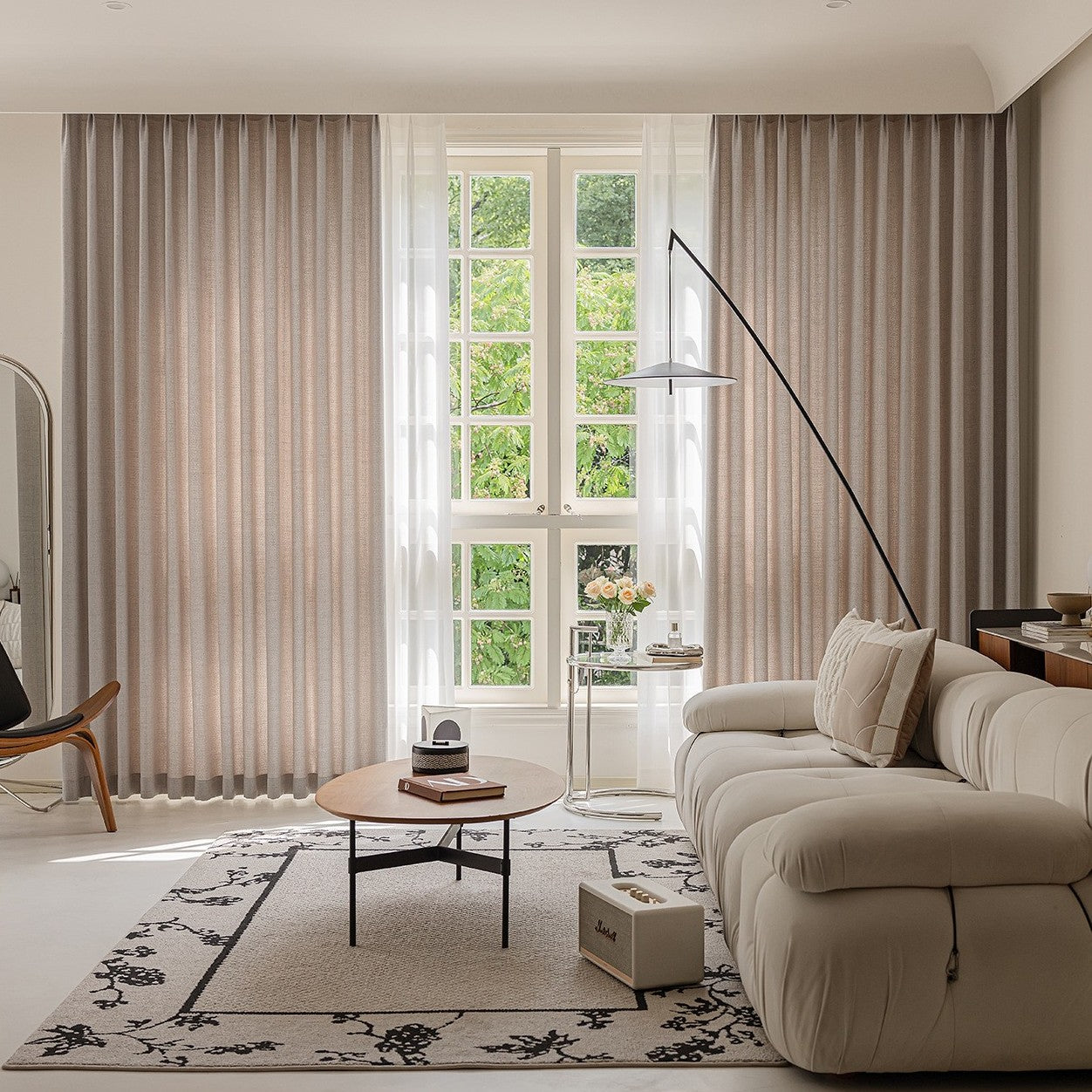 Minimalist Sheer Curtains for Living Room, Balcony, and Study Room SL-119