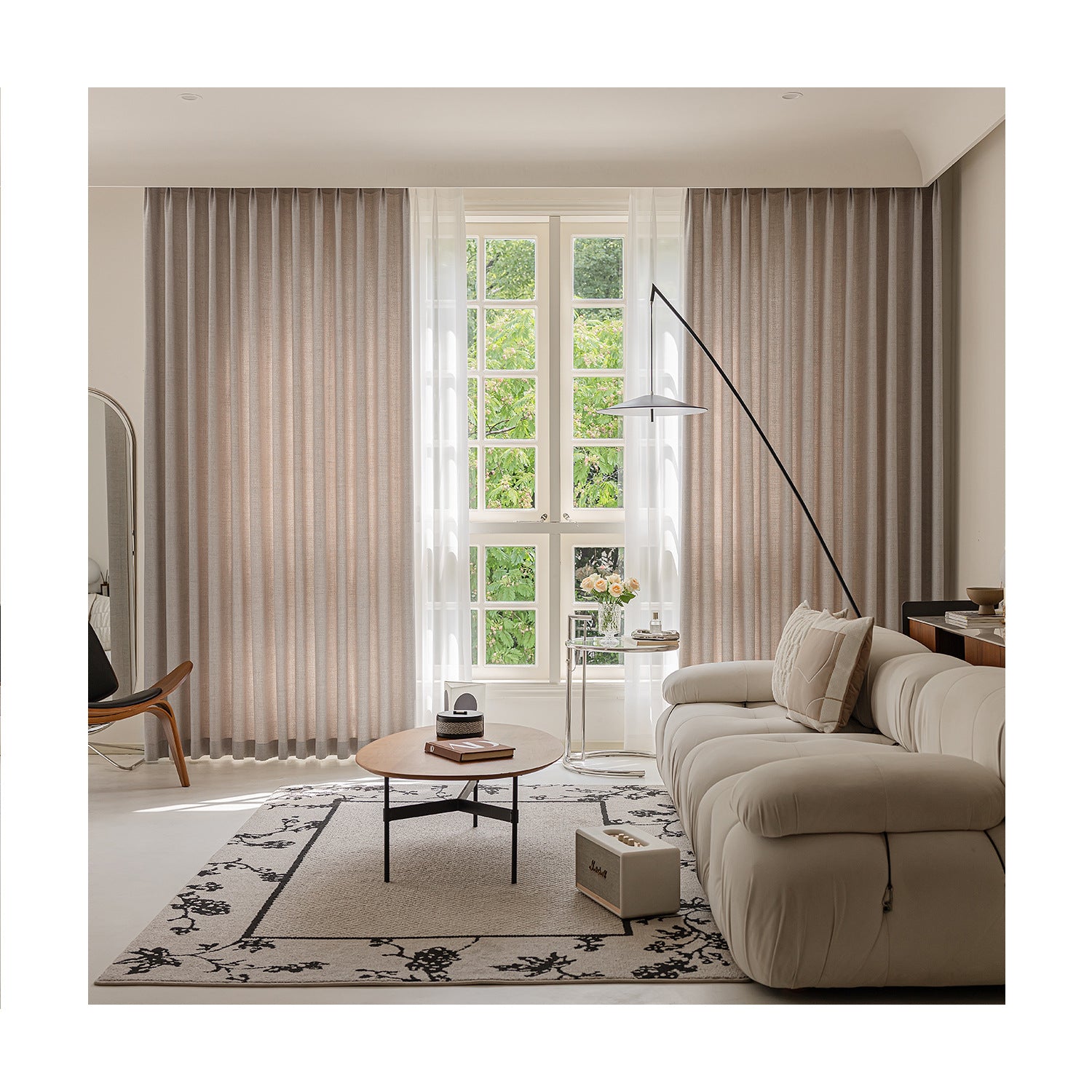 Minimalist Sheer Curtains for Living Room, Balcony, and Study Room SL-119