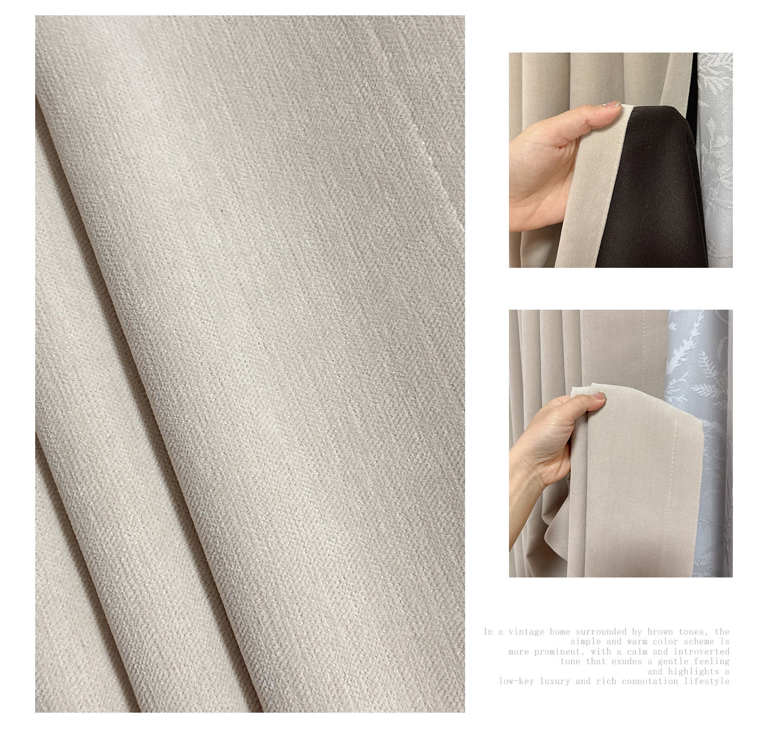 Premium Blackout Curtains - Luxury Chenille 95% Light Blocking Bedroom BCL-104