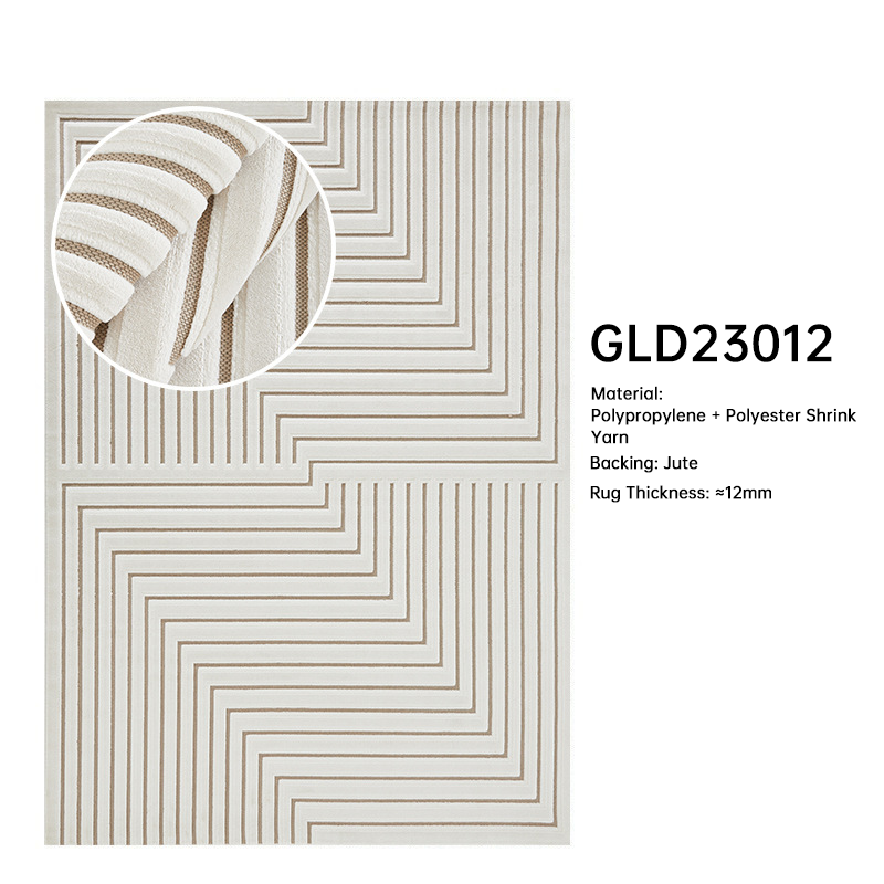 Blend Rug Letter Stripe Design for Living Room and Bedside DT-108