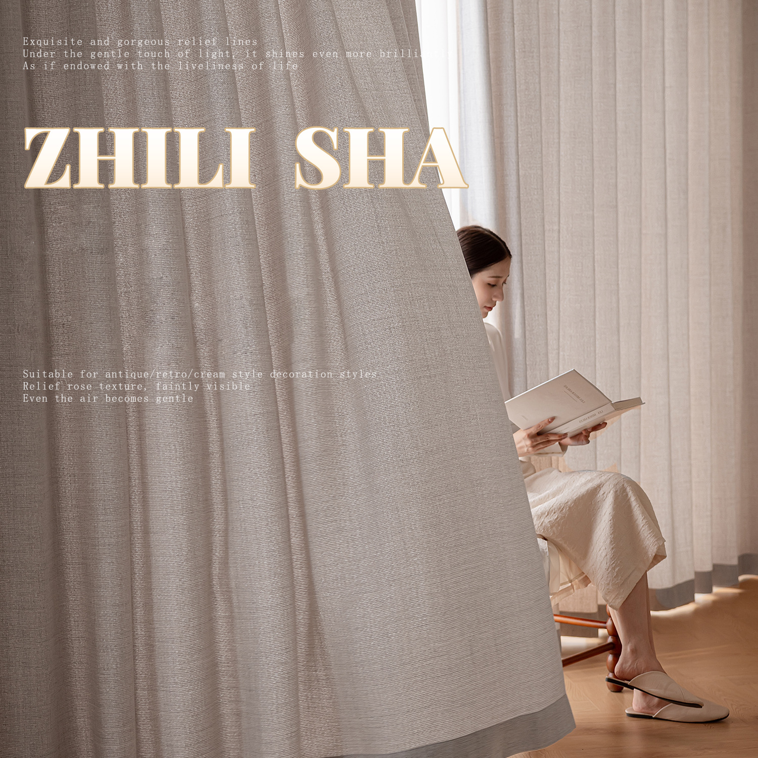 Minimalist Sheer Curtains for Living Room, Balcony, and Study Room SL-119