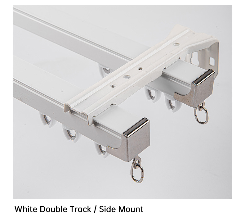 Magnetic Cross-Over Curtain Track - Heavy Duty Aluminium Silent Rail System CLPJ-105