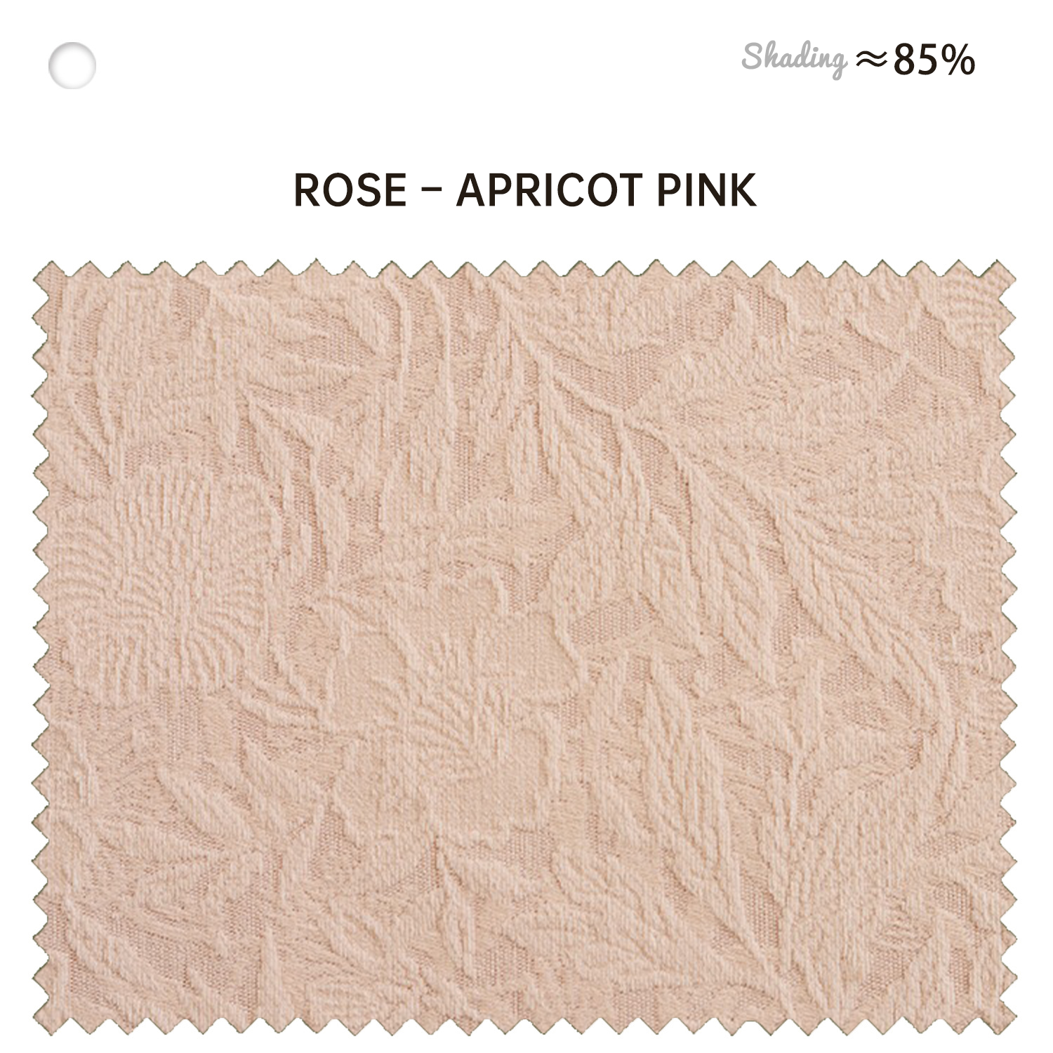 French Rose Cream Embossed Jacquard Chenille Blackout Curtains BCL-109