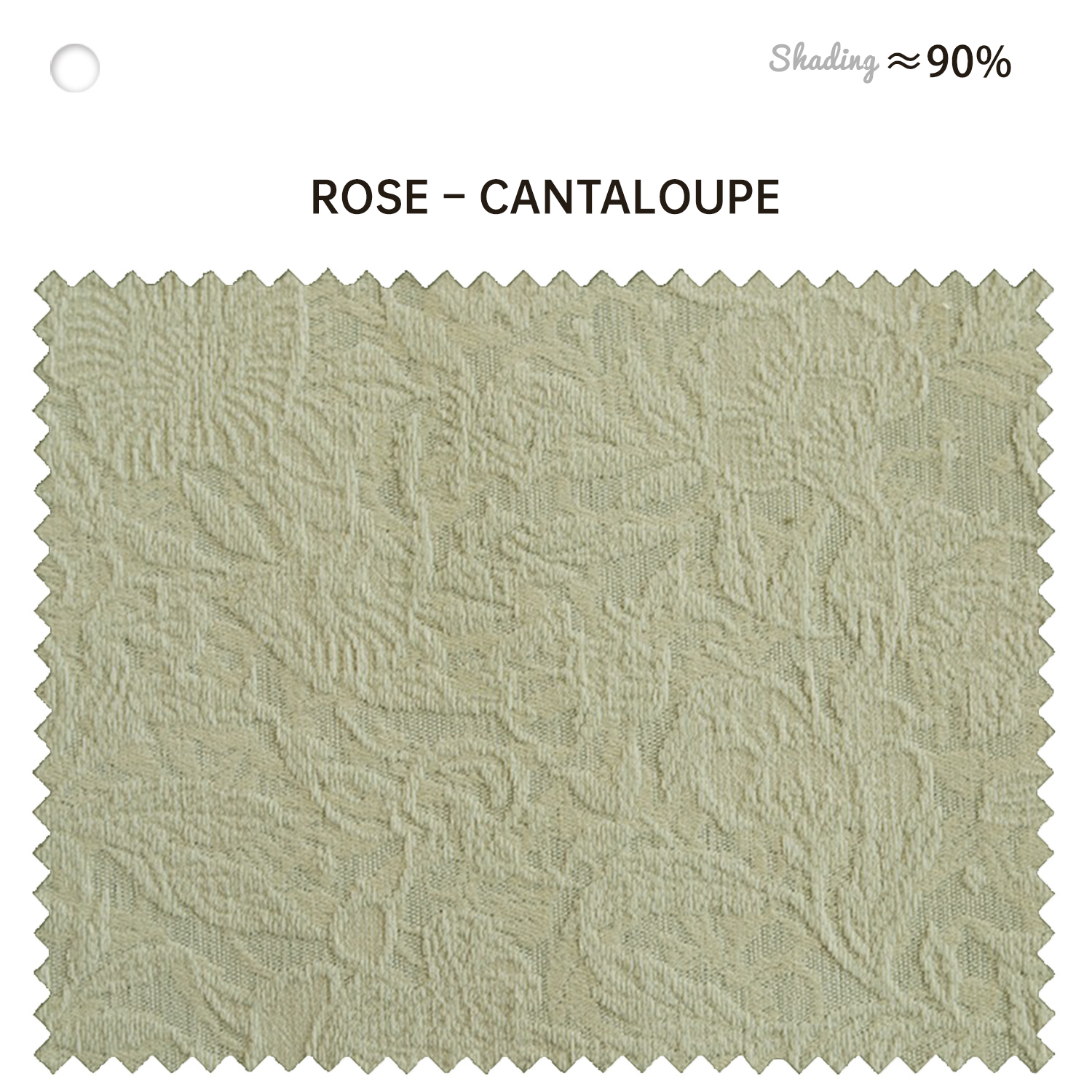 French Rose Cream Embossed Jacquard Chenille Blackout Curtains BCL-109