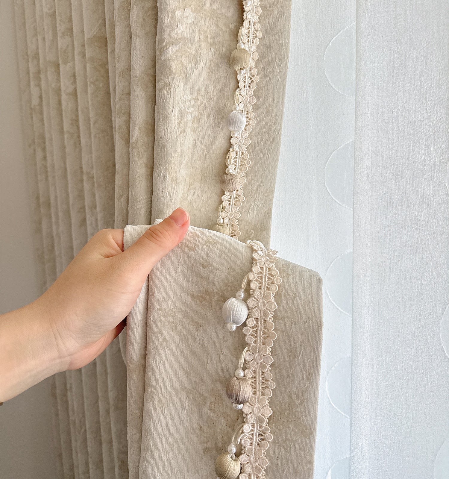 Morris Floral French Jacquard Chenille Blackout Curtains for Bedroom and Living Room with Elegant Touch BCL-108