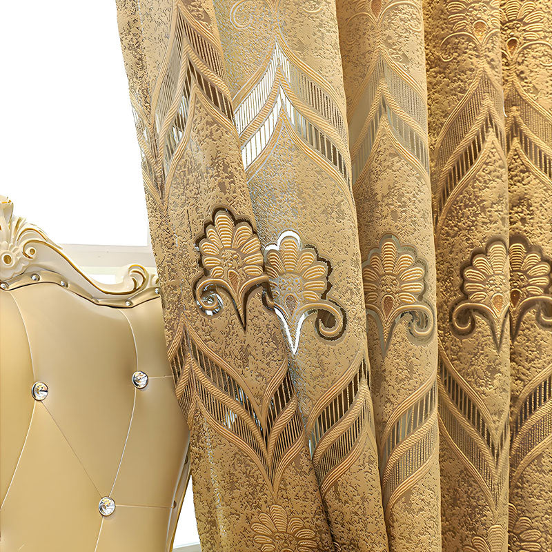Thick Voile Curtains Sheer Light Filtering with European Jacquard SL-102
