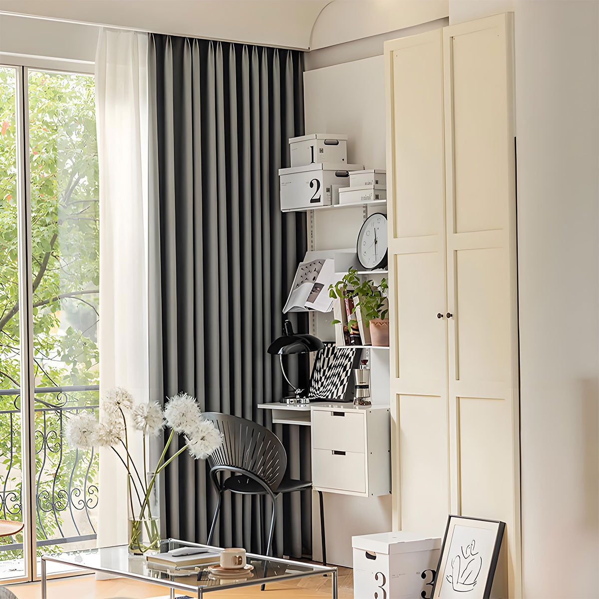 Thermal Blackout Curtains Bedroom & Living Room Light Blocking, Sun Protection BCL-103