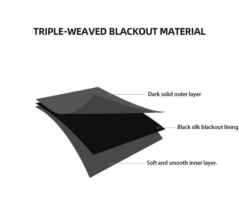 Reversible Blackout Curtains for Hotels Light Blocking Fabric BCL-101