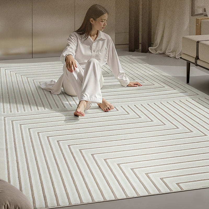 Blend Rug Letter Stripe Design for Living Room and Bedside DT-108