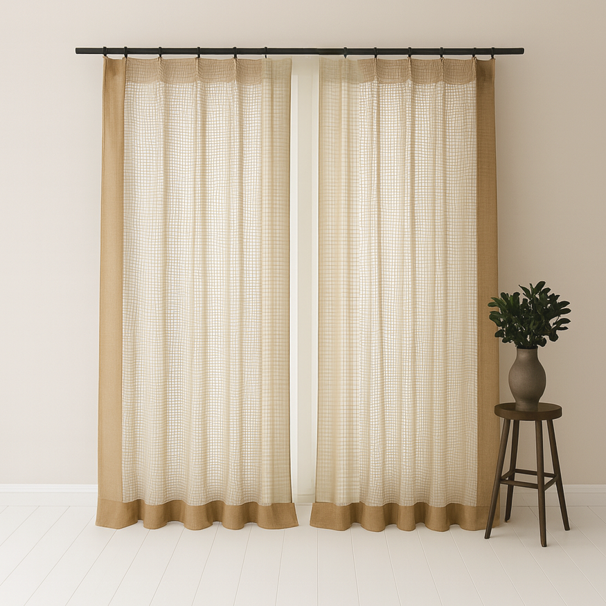 Bauhaus Checkered Curtains BCL-139