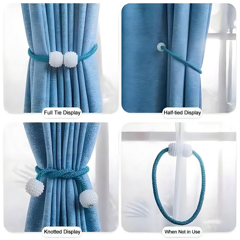 Pearl Magnetic Tiebacks | No Drill Curtain Holdbacks | Strong Hold CLPJ-101
