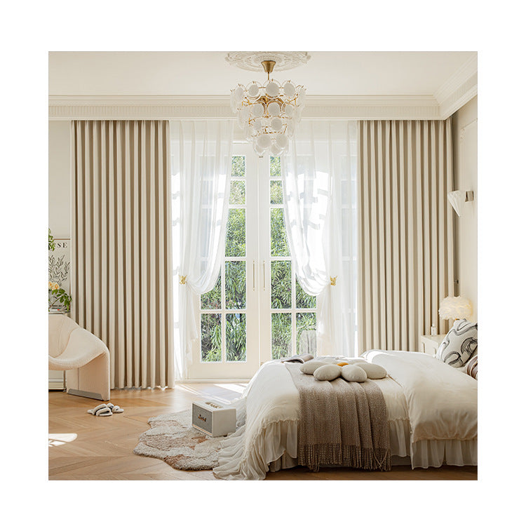 French Luxury High Precision Jacquard Blackout Curtains for Bedroom and Living Room BCL-114