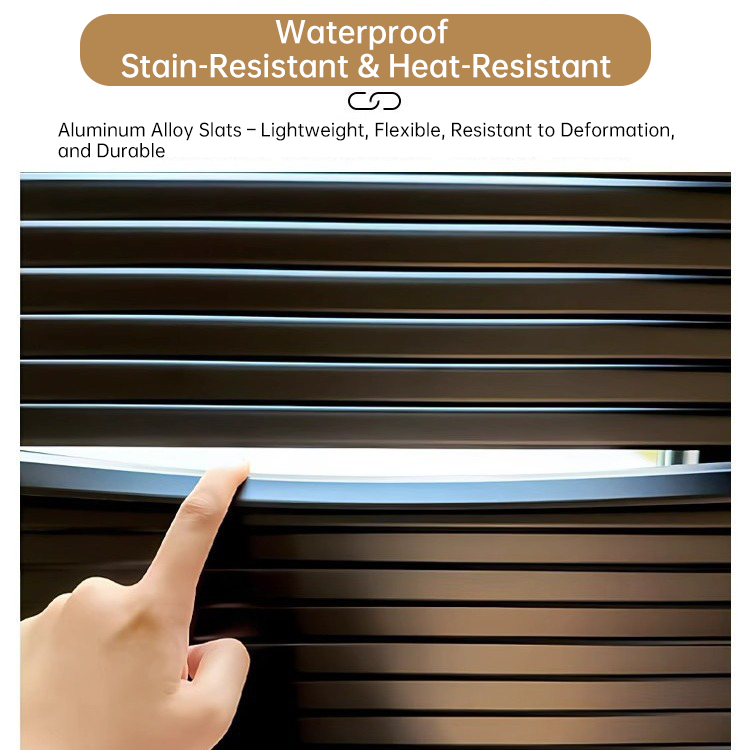 Aluminum Venetian Blinds – Privacy Shade with No-Drill Installation BYL-000