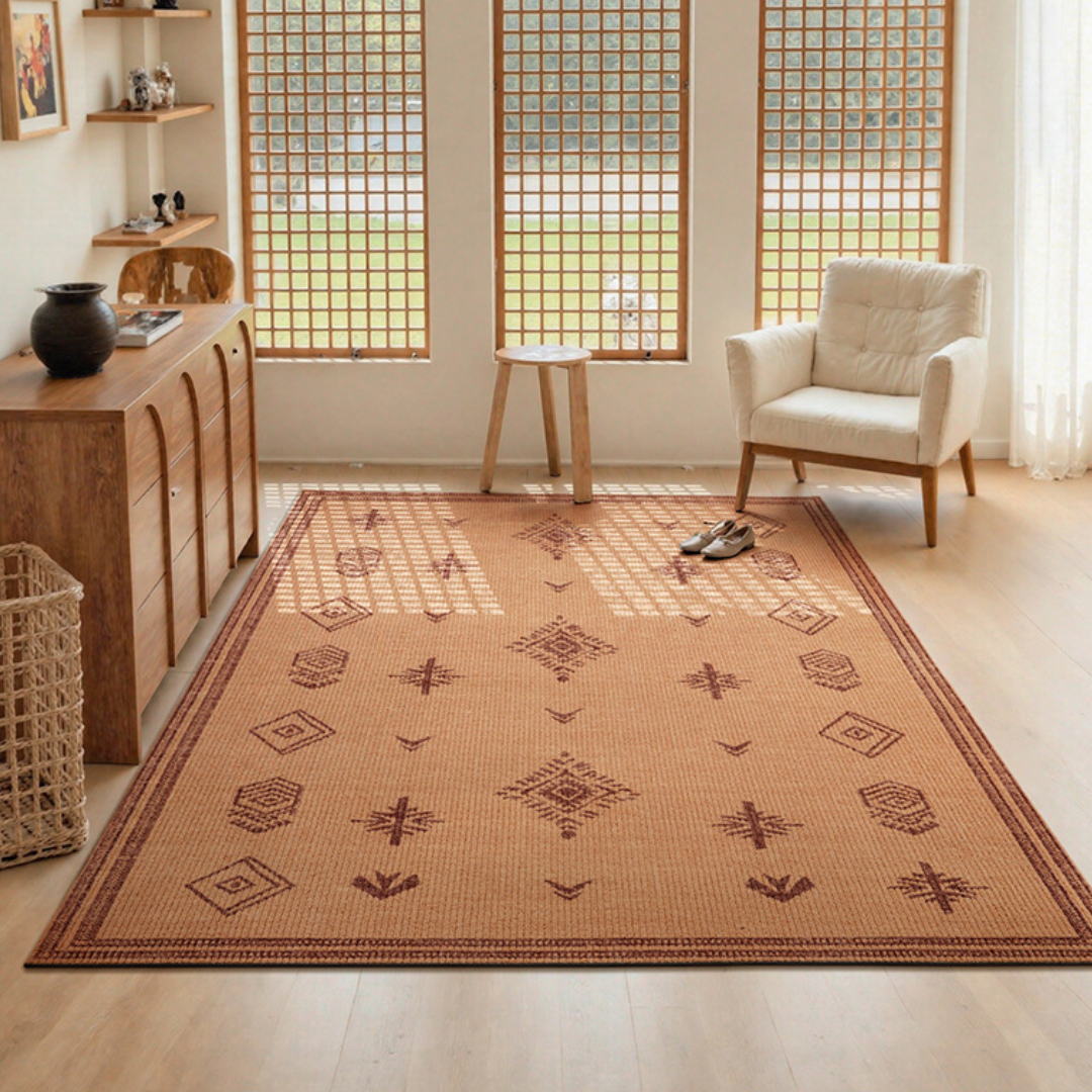 Luxury Wool Rugs - Stain-Resistant Non-Slip Carpet for Living Room DT-110