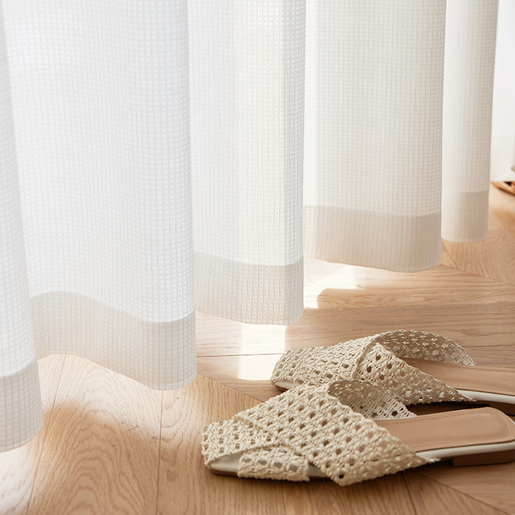 Japanese Heat-Blocking Sheer Curtains for Bedroom, Living Room, and Balcony SL-120