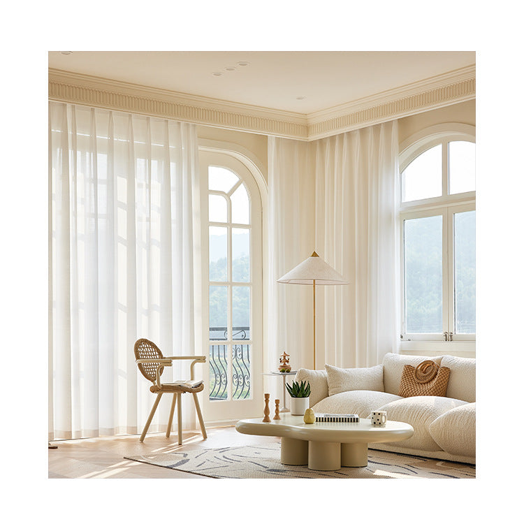 Japanese Heat-Blocking Sheer Curtains for Bedroom, Living Room, and Balcony SL-120
