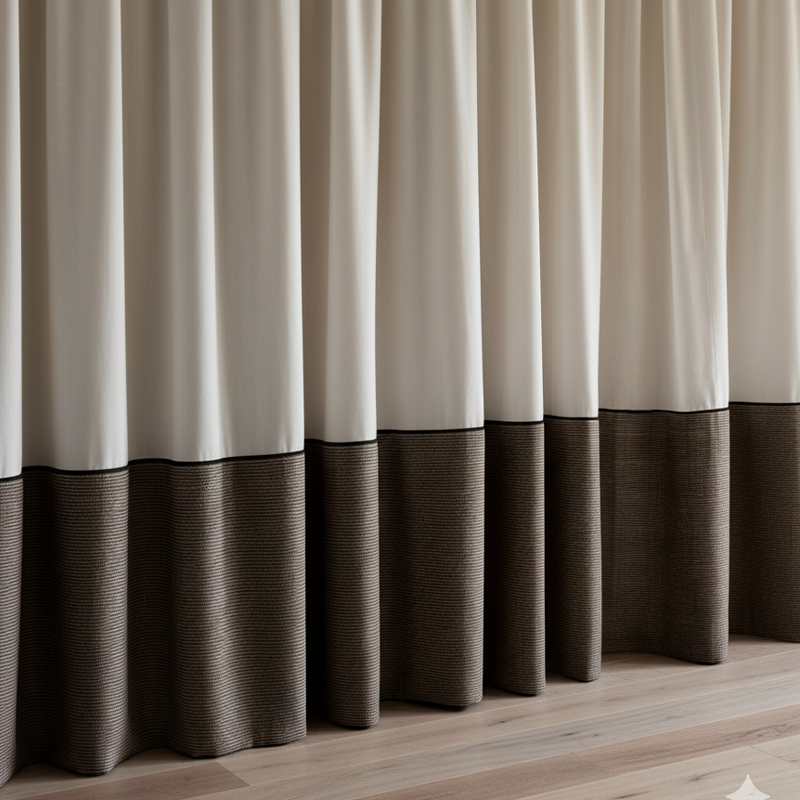 Muted Linen Blend Curtains - Vintage Old Money Style Panelled Drapes BCL-125