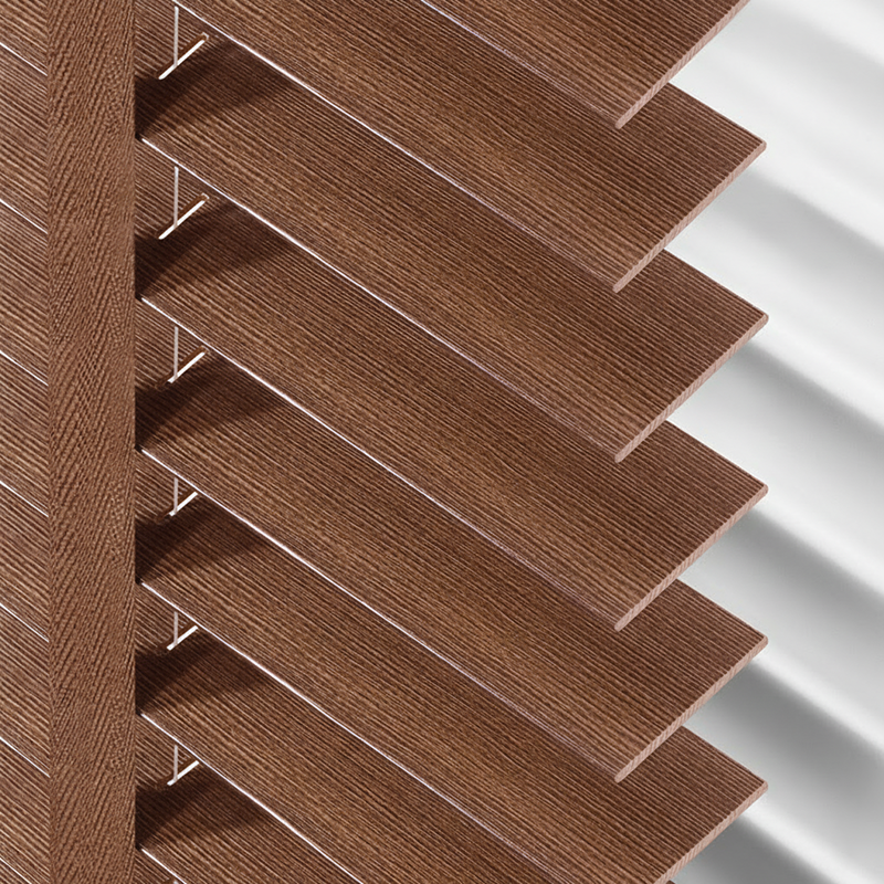 Wooden Venetian Blinds – Basswood Retro-Style Window Shades for Balcony, Study & Bedroom BYL-003