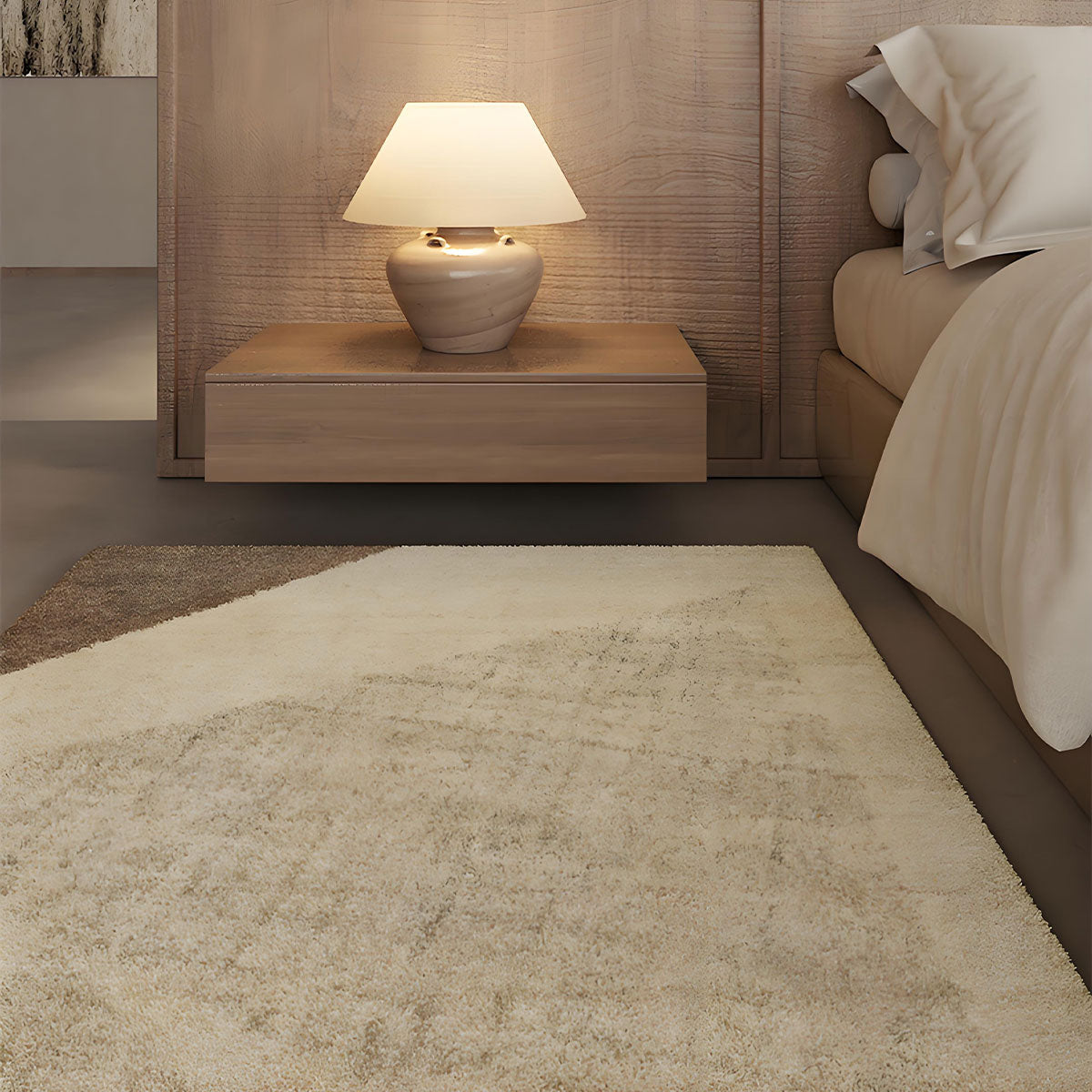 Faux Wool Runner Rug | Stain Resistant Living Room Carpet | Easy Care DT-102