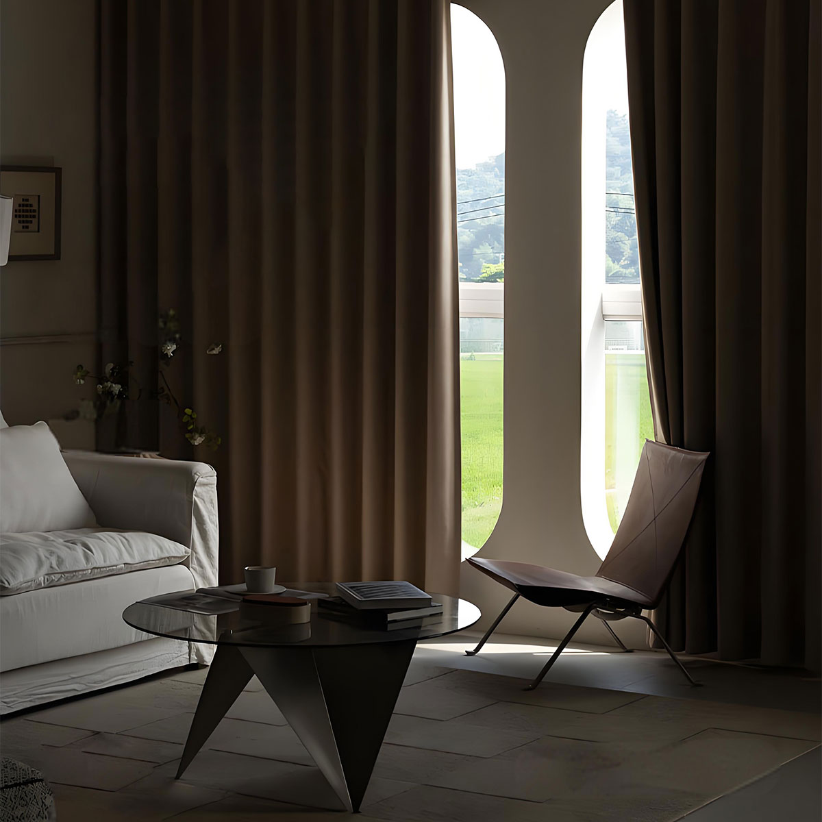 Thermal Blackout Curtains Bedroom & Living Room Light Blocking, Sun Protection BCL-103
