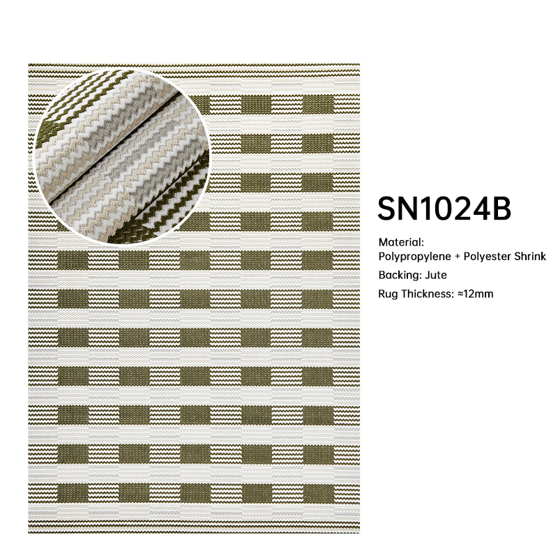 Mid-Century Living Room Rugs - Eco-Friendly Thick Warm Tone Carpet DT-106