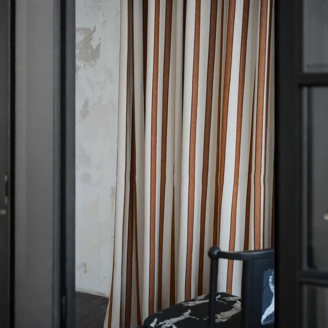 Vintage Vertical Stripe Curtains BCL-145