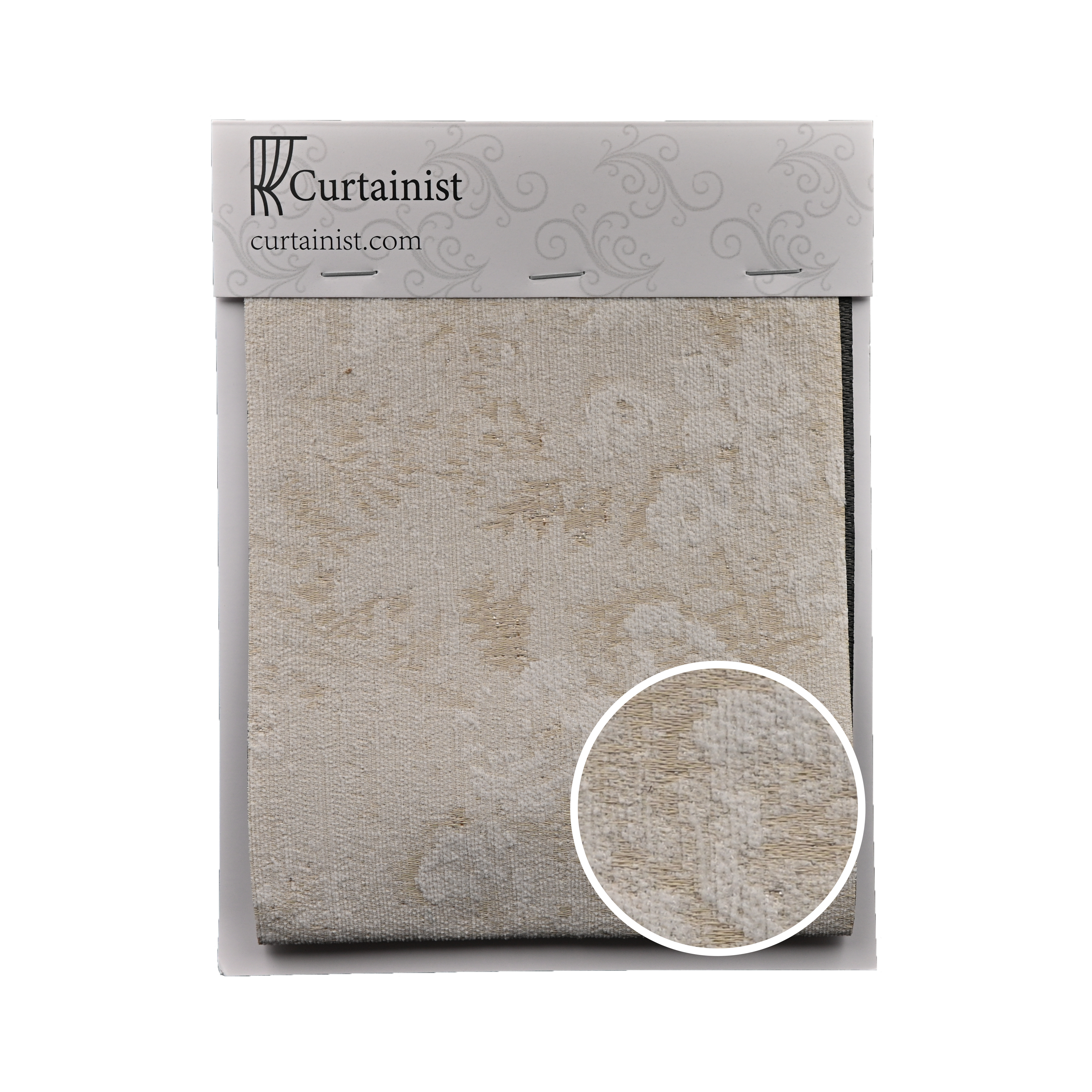 Morris Floral French Jacquard Chenille Blackout Curtains for Bedroom and Living Room with Elegant Touch BCL-108