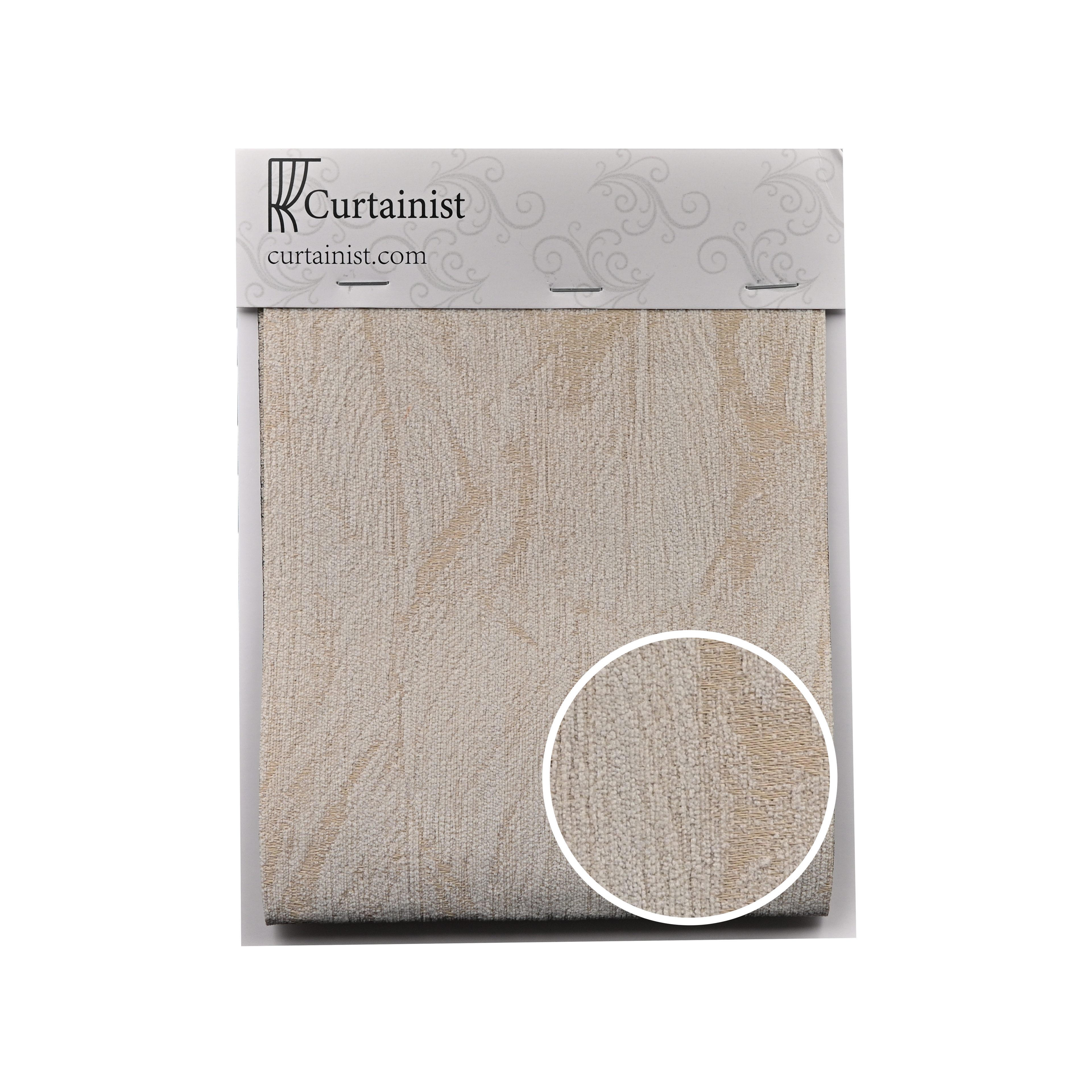 French Jacquard Chenille Curtains in Cream Style for Bedroom and Living Room Luxury Thick Design BCL-112