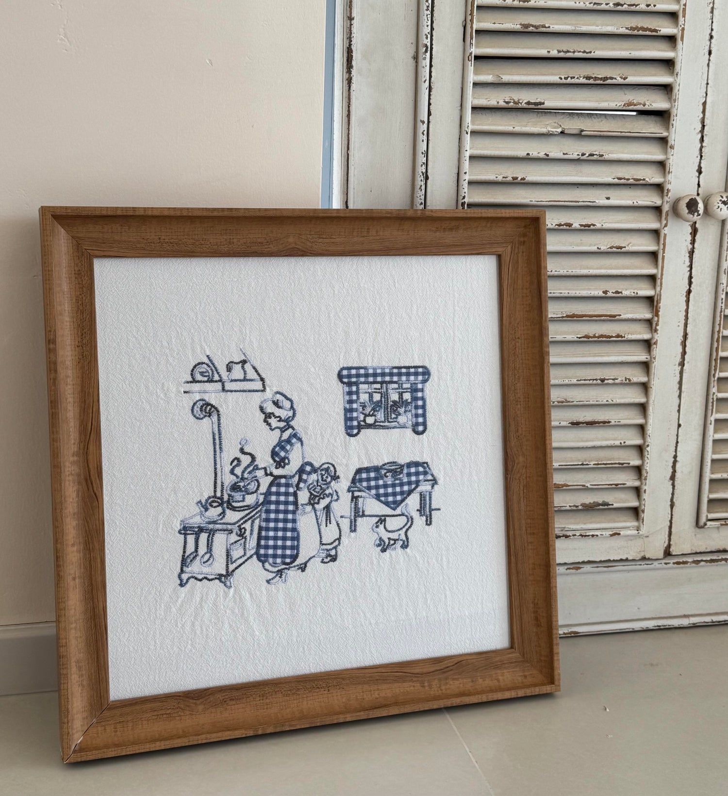 Curtainist x Chiya “Danish Life” Cotton-Linen Napkin — Food-Contact Friendly, Multi-Use as Food Cover, Placemat, or Wall Hanging