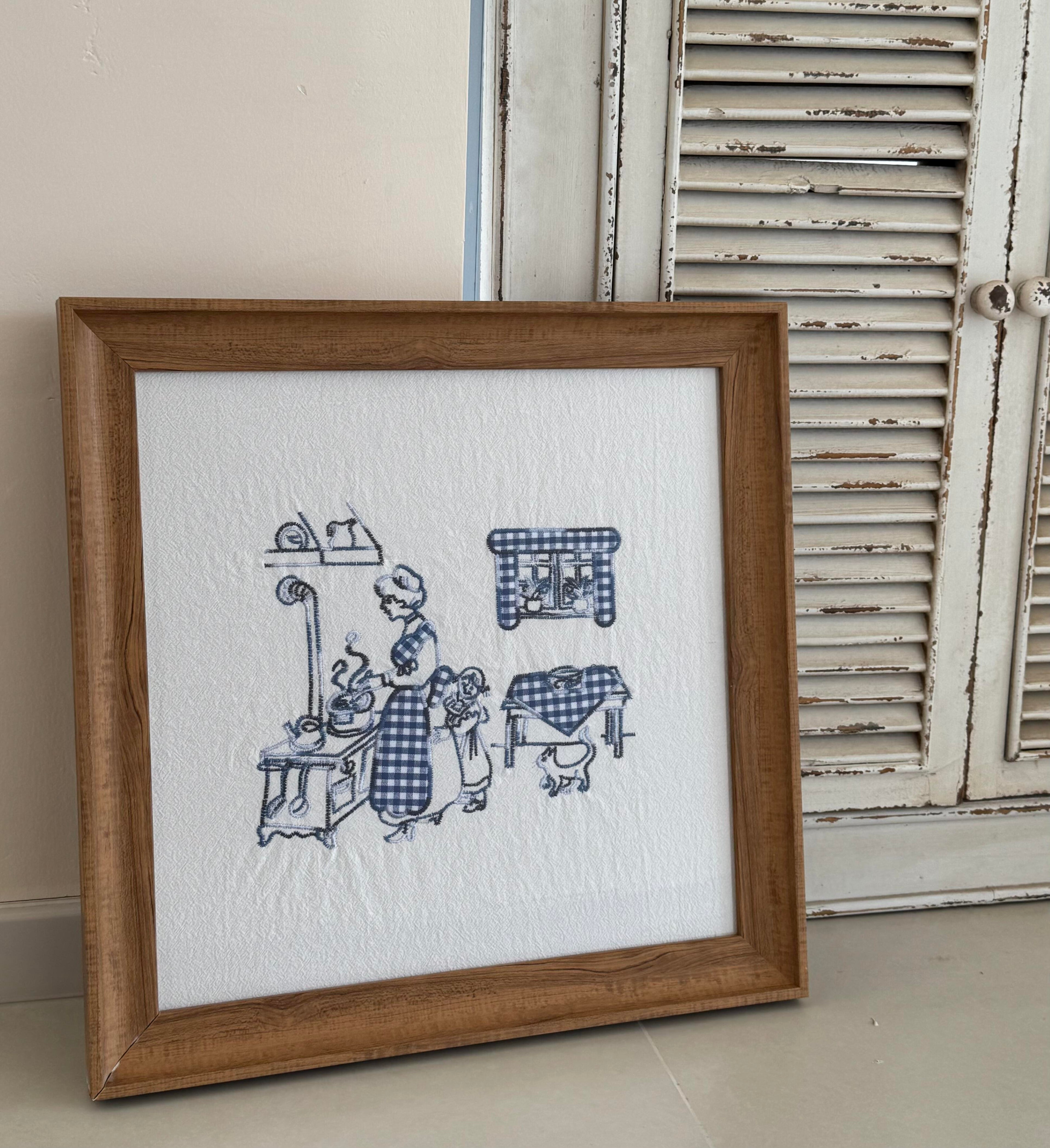 Curtainist x Chiya “Danish Life” Cotton-Linen Napkin — Food-Contact Friendly, Multi-Use as Food Cover, Placemat, or Wall Hanging