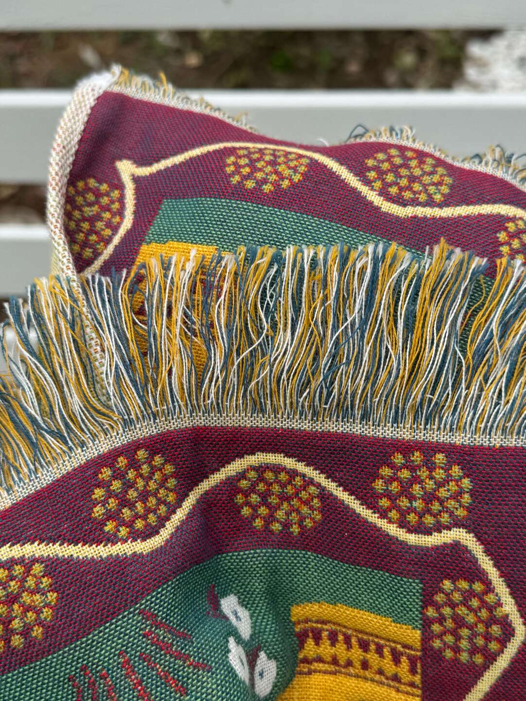 Curtainist x Chiya “Beautiful Home” Designer Collection Bath Towel – Long-Staple Cotton, Multi-Use as Tapestry, Shawl, or Door Curtain