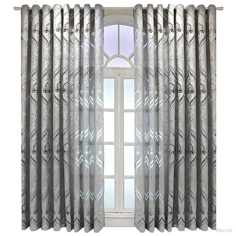 Thick Voile Curtains Sheer Light Filtering with European Jacquard SL-102