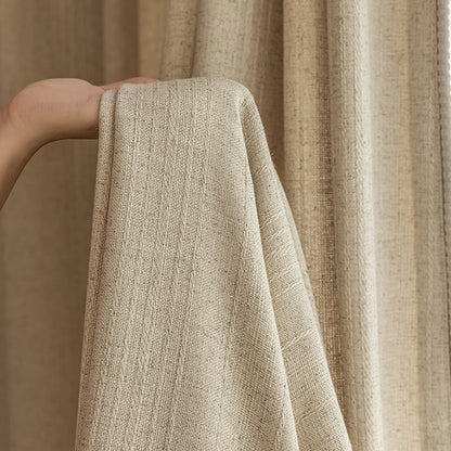 Japanese Nordic Linen Curtains for Living Room - Natural Sheer Drapes SL-109