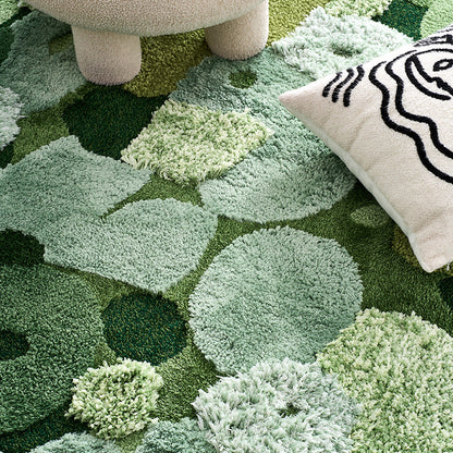 Forest Green Shag Rug - Easy Clean Stain Resistant Carpet for Aussie Living Rooms &amp; Bedrooms DT-104