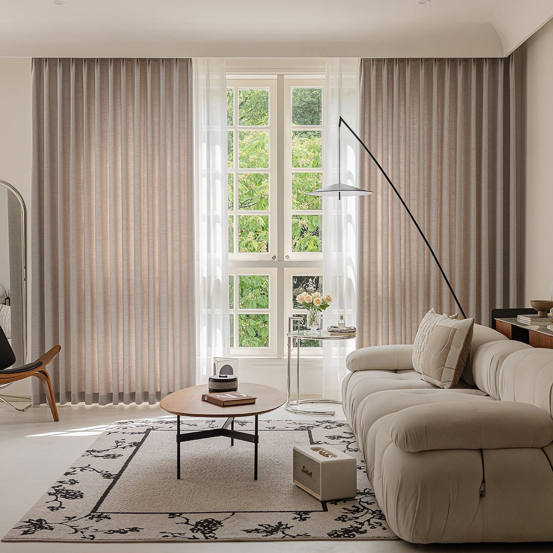 Minimalist Sheer Curtains for Living Room, Balcony, and Study Room SL-119