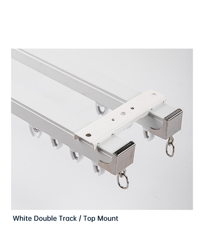 Magnetic Cross-Over Curtain Track - Heavy Duty Aluminium Silent Rail System CLPJ-105