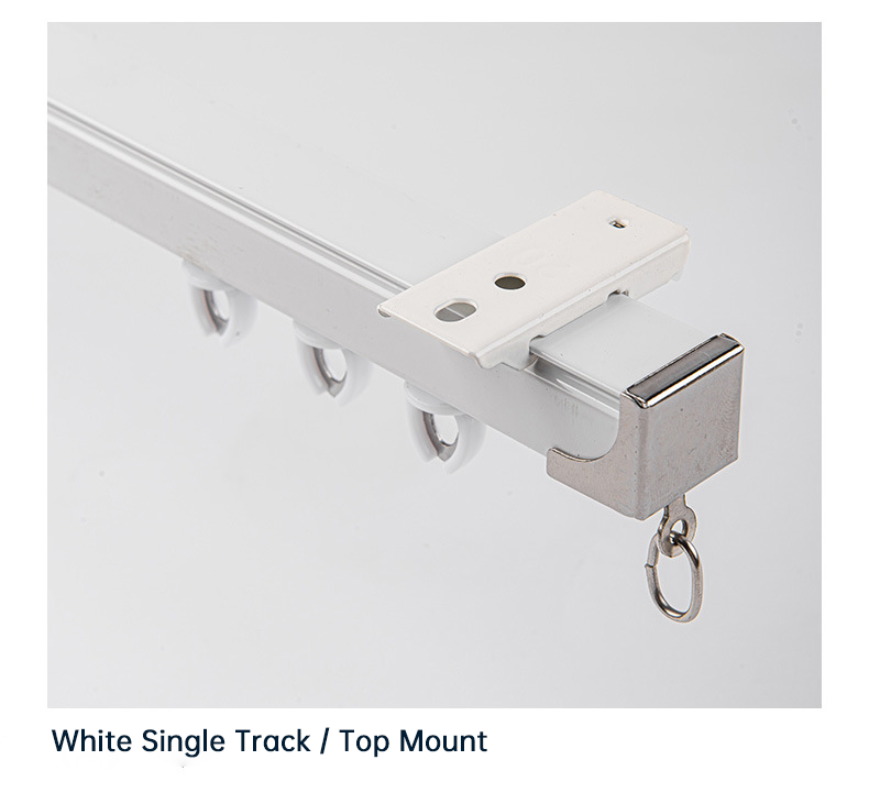 Magnetic Cross-Over Curtain Track - Heavy Duty Aluminium Silent Rail System CLPJ-105