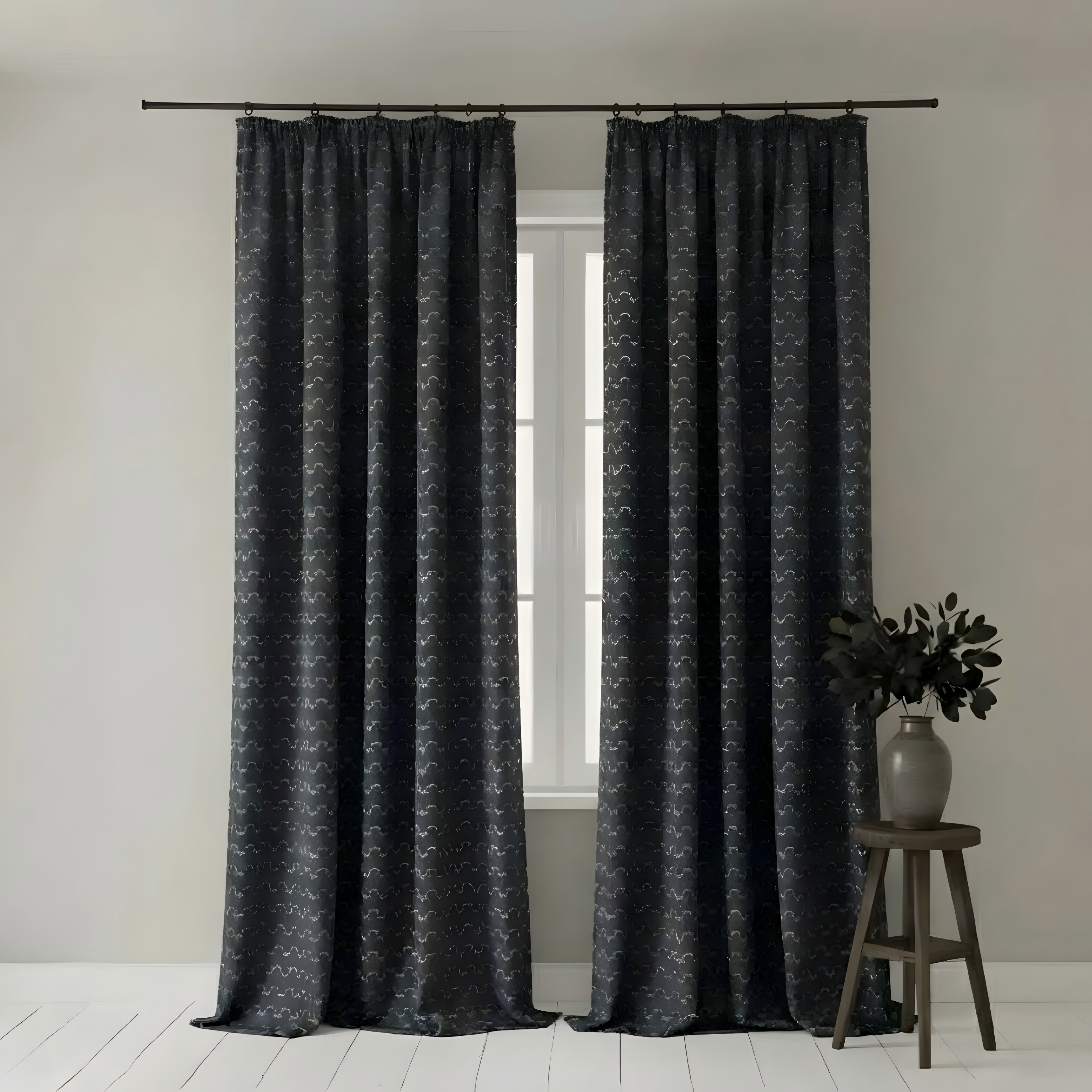 Premium Black Collection Curtains BCL-143