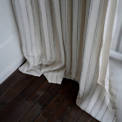 Mid-Century Striped Curtains - Retro Modern Style Drapes BCL-140