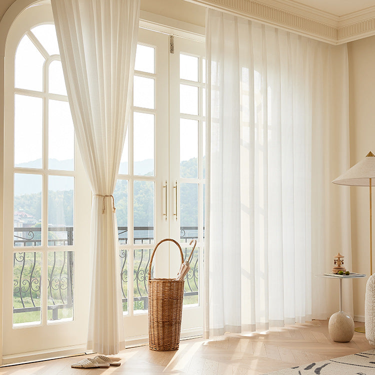 Japanese Heat-Blocking Sheer Curtains for Bedroom, Living Room, and Balcony SL-120