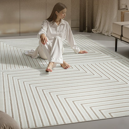 Blend Rug Letter Stripe Design for Living Room and Bedside DT-108