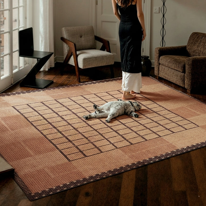 Vintage Wool RugPremium Thick Pile Non Slip for Living Room and Bedside DT-109