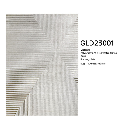 Blend Rug Letter Stripe Design for Living Room and Bedside DT-108