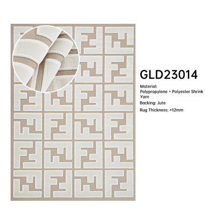 Blend Rug Letter Stripe Design for Living Room and Bedside DT-108