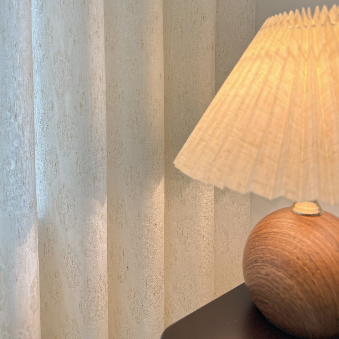 Rose Manor Sheer Curtains French Vintage Cotton Linen for Living Room SL-121