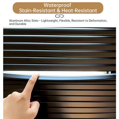 Aluminum Venetian Blinds – Privacy Shade with No-Drill Installation  BYL-000