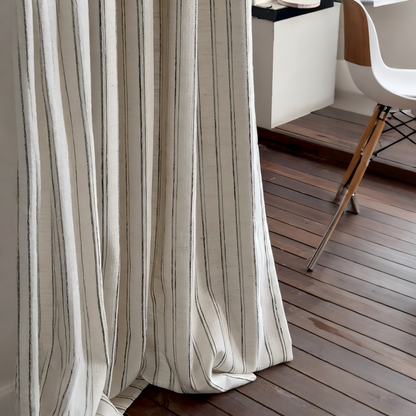 Mid-Century Striped Curtains - Retro Modern Style Drapes BCL-140